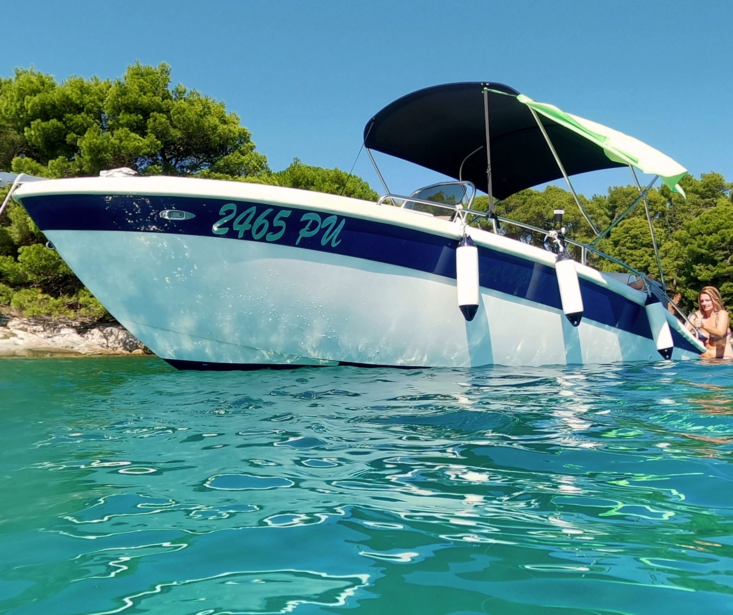 Rent a boat and speedboat in Medulin near Pula, Istria — Seafun Medulin
